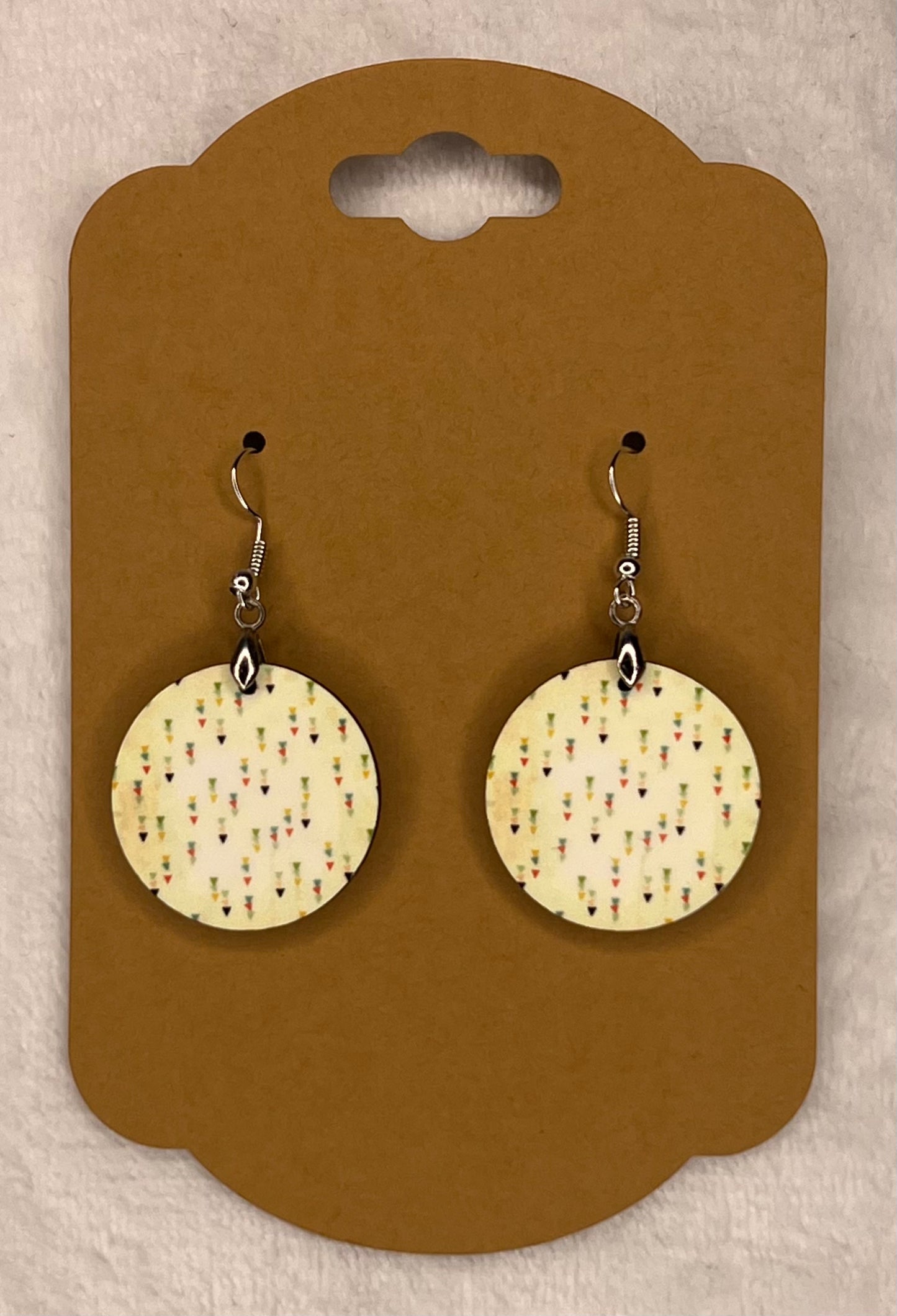 Multi Triangles - Round Earrings