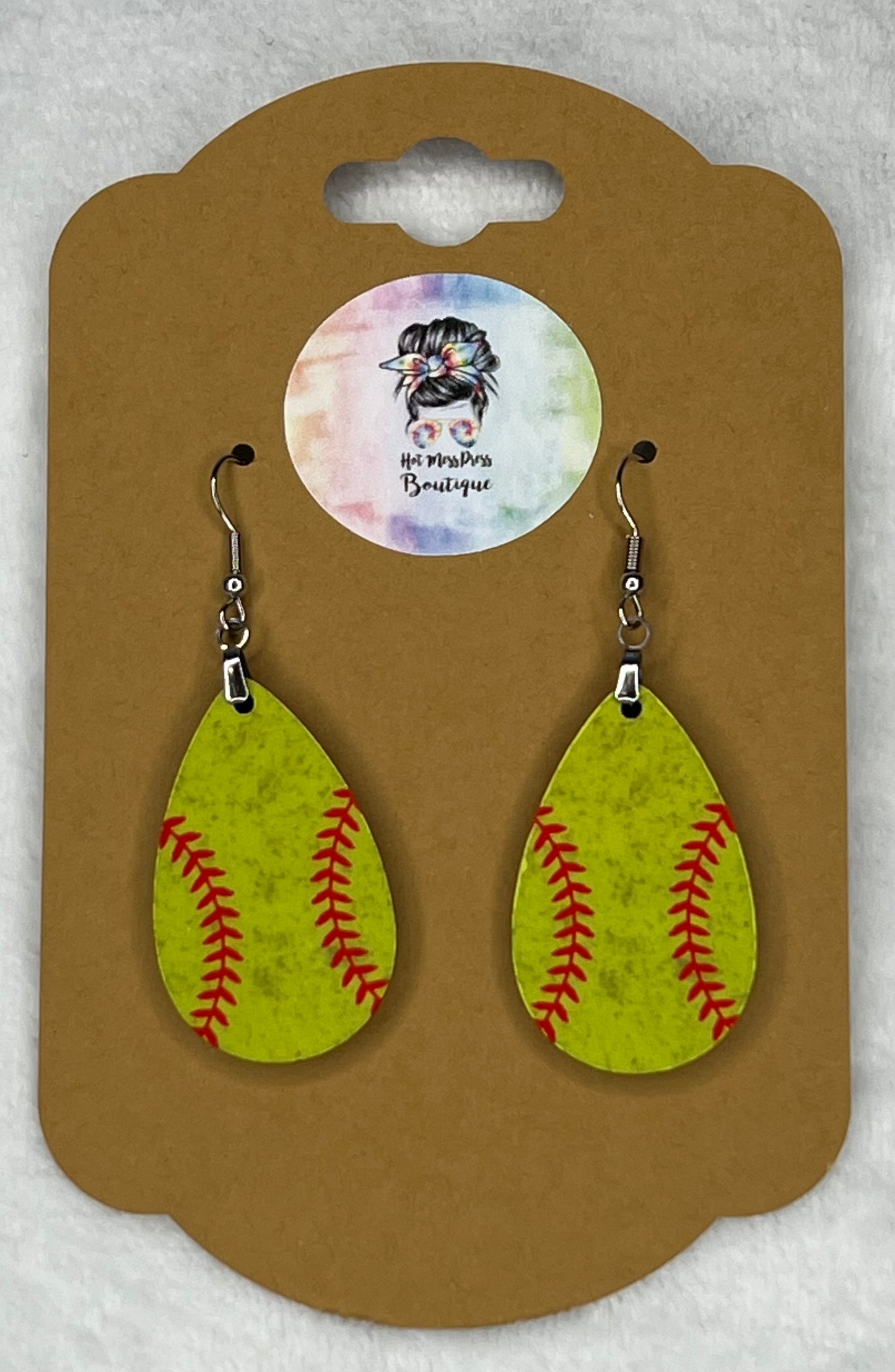 Softball Earrings