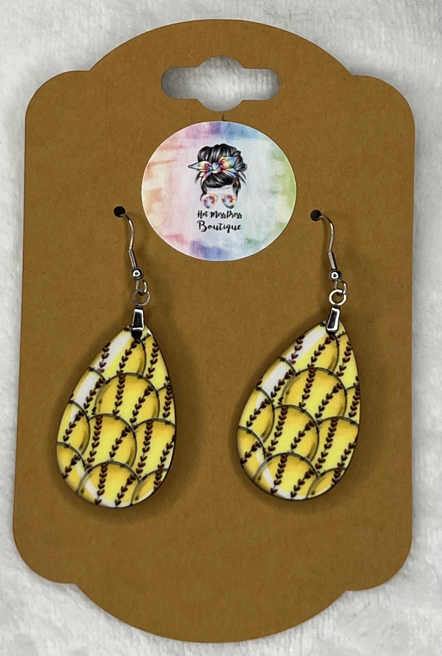 Softball Earrings
