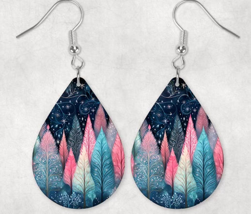 Northern Lights Trees Earrings