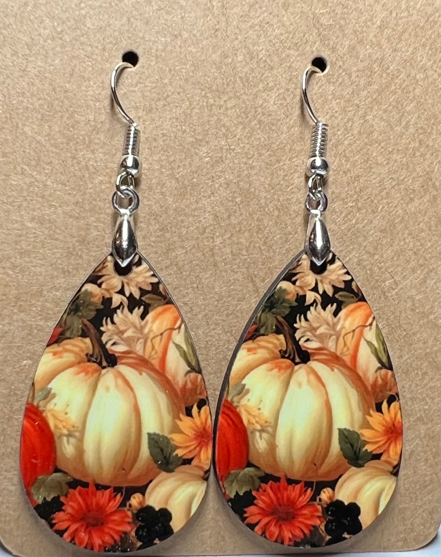 Cream Pumpkin Earrings