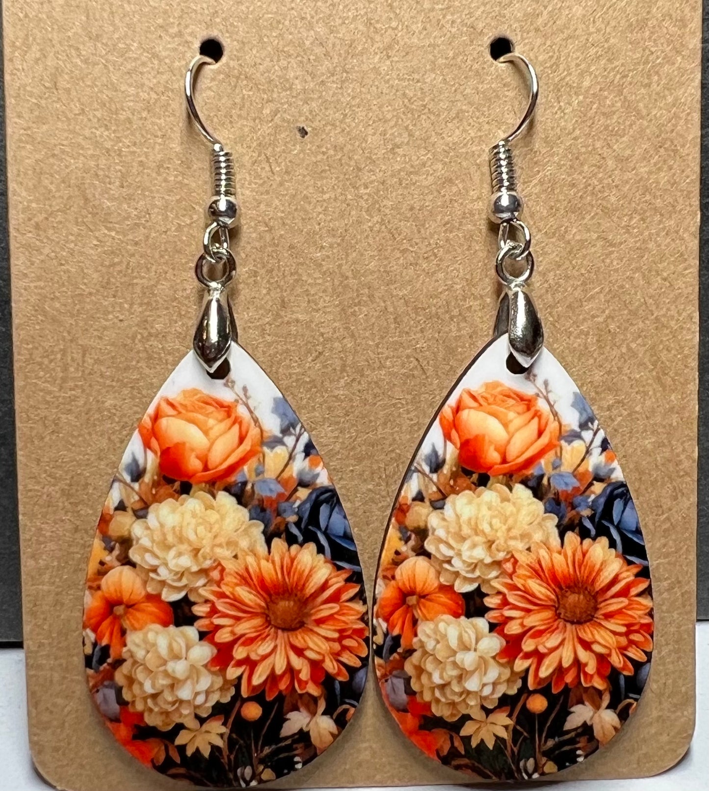 Fall Mum Earrings
