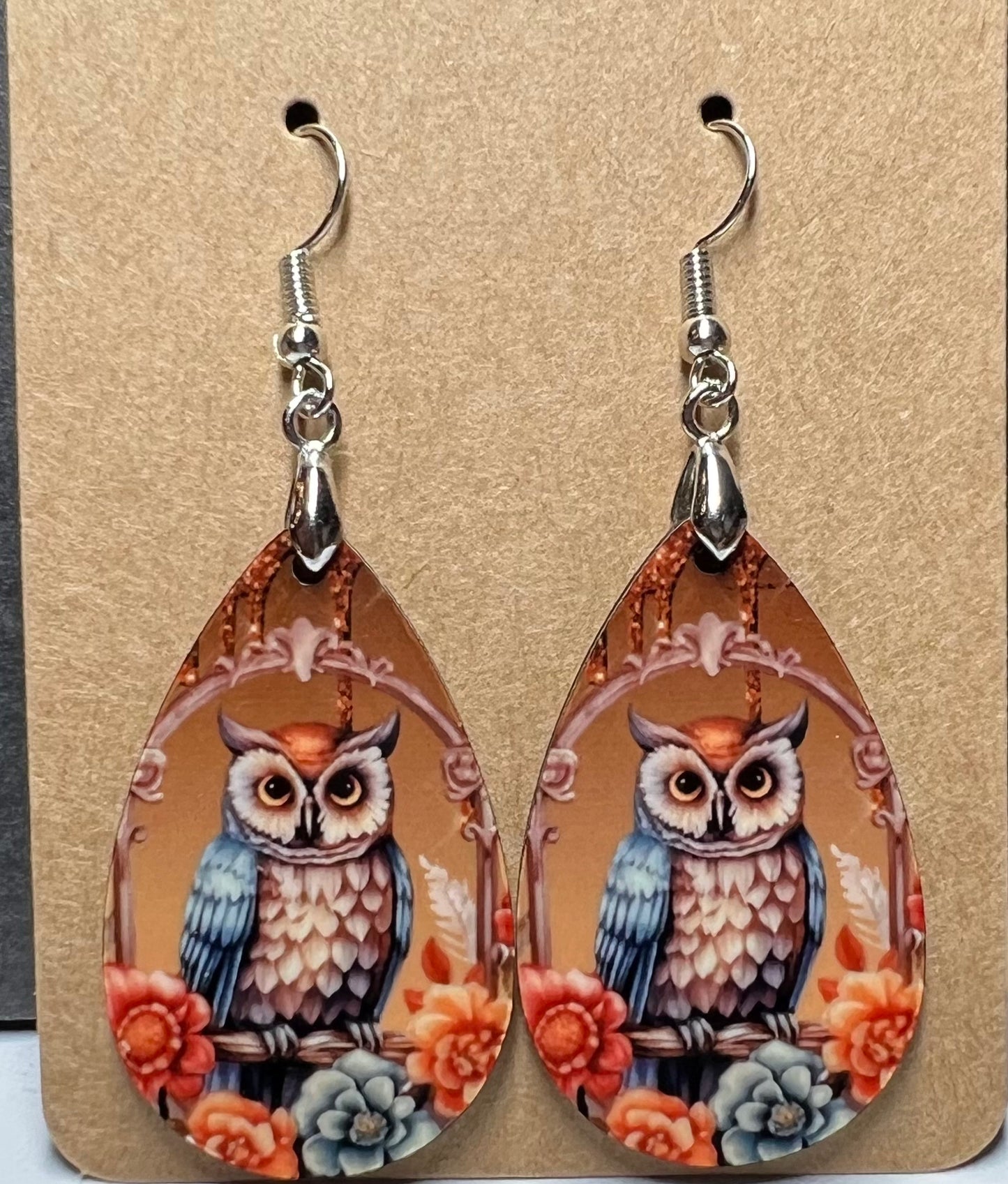 Fall Owl Earrings