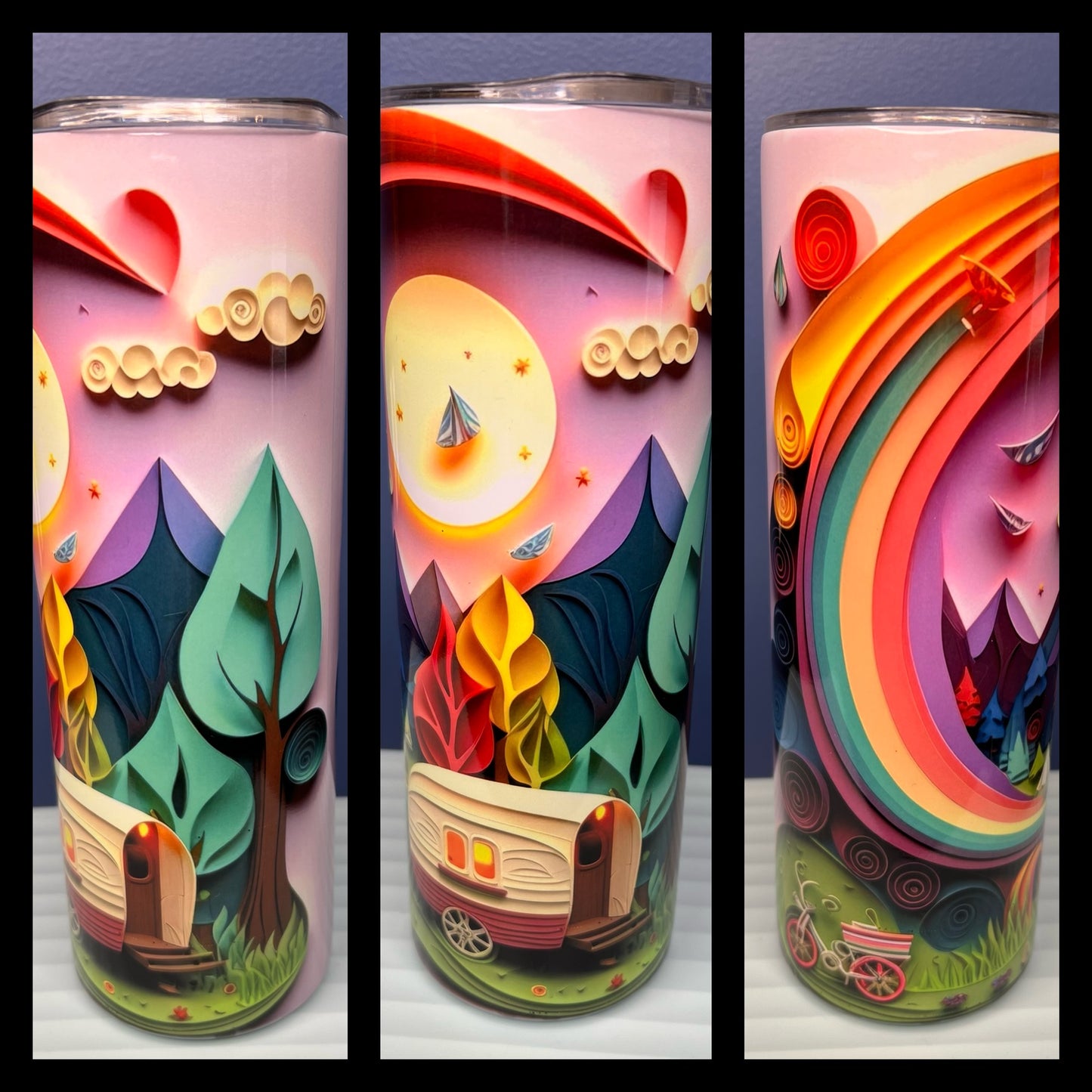 Paper Camper Tumbler