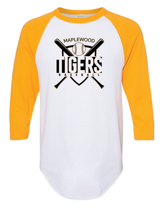 Tigers - Baseball T - 3/4 Sleeve - Design A