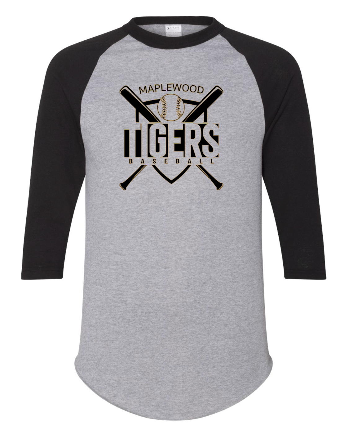 Tigers - Baseball T - 3/4 Sleeve - Design A