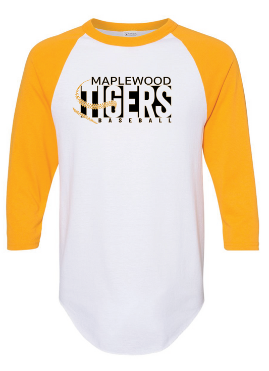 Tigers - Baseball T - 3/4 Sleeve - Design B