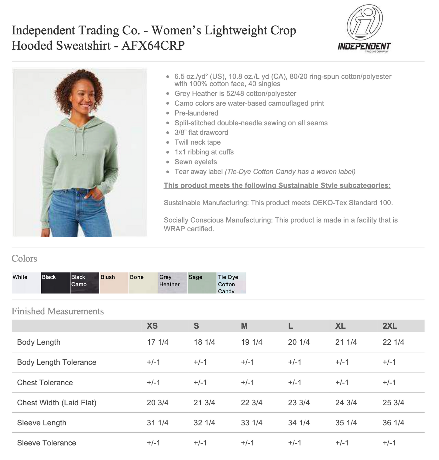 MHS CHEER - Crop Hoodie - Design A (Adult ONLY)