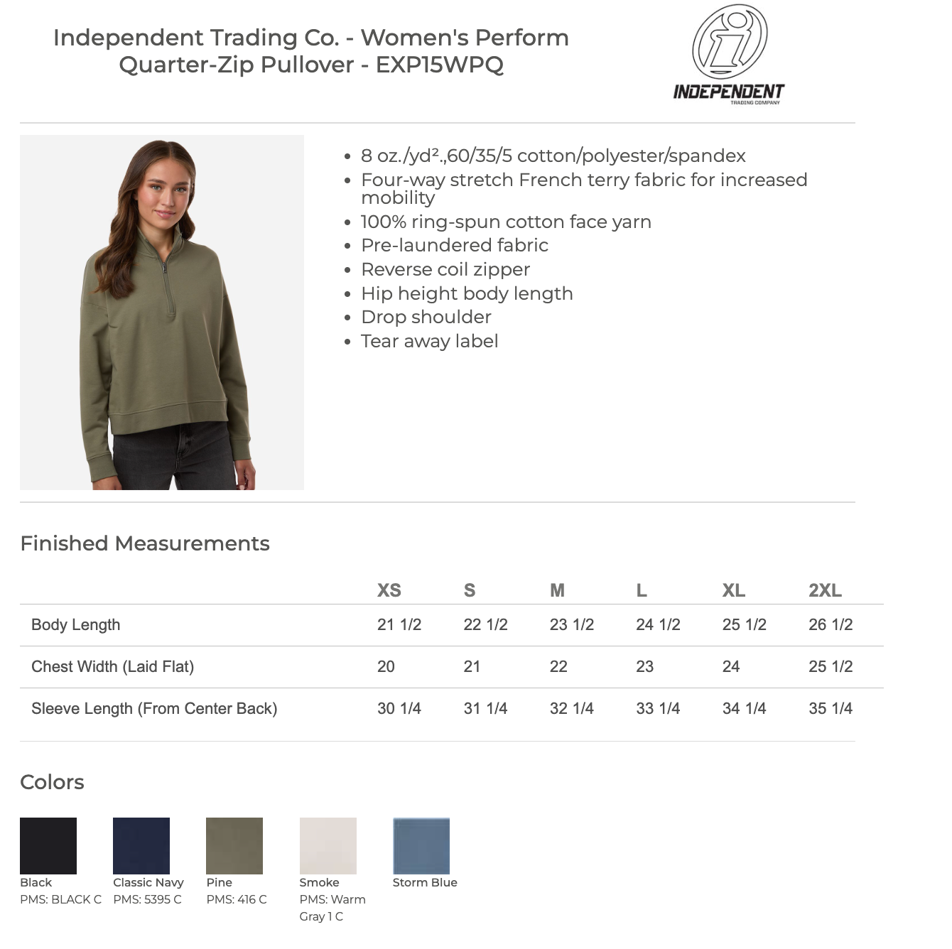 SLG CHEER 26 - WOMEN'S FIT 1/4 Zip - Adult ONLY