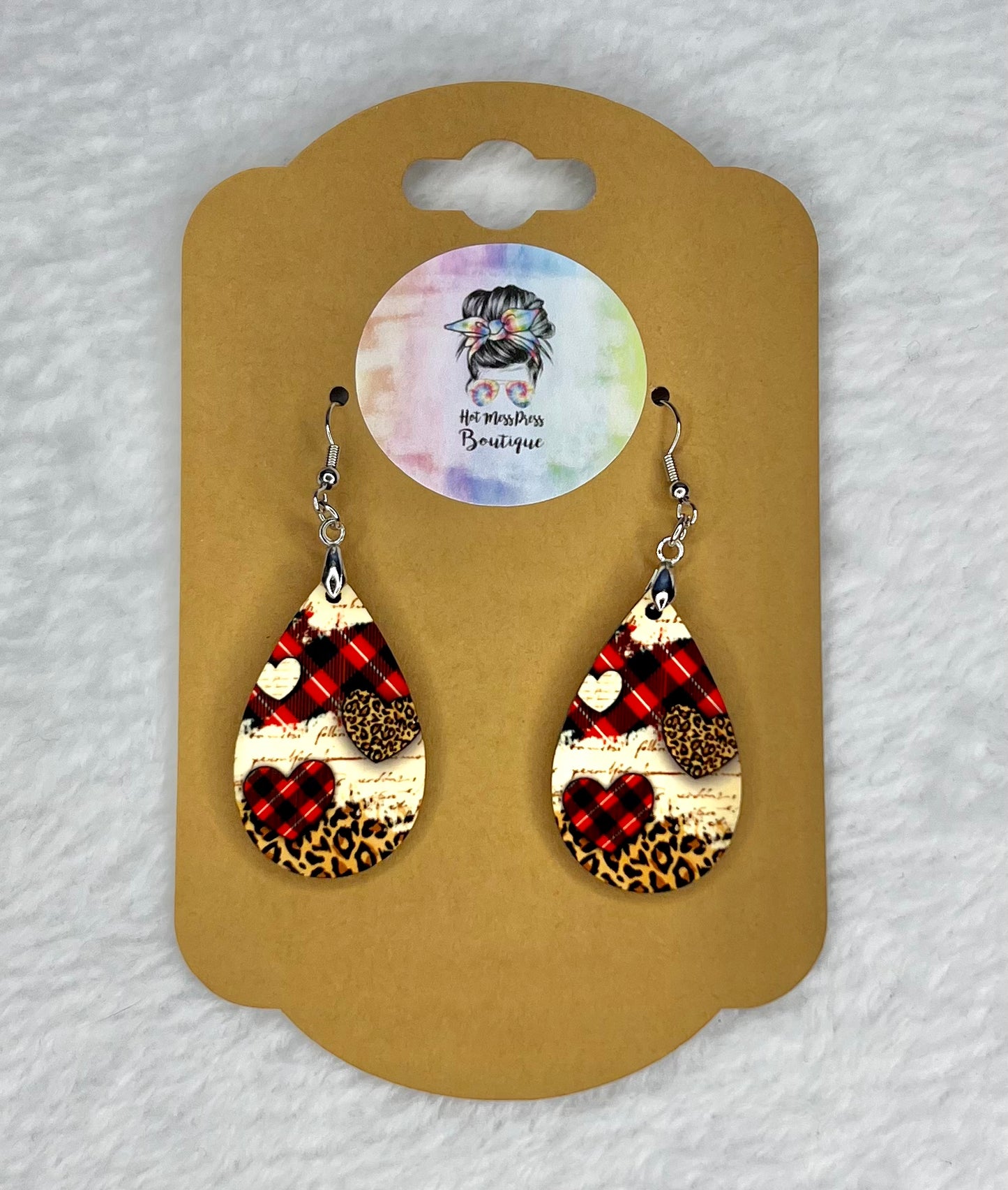 Leopard Valentine Earrings