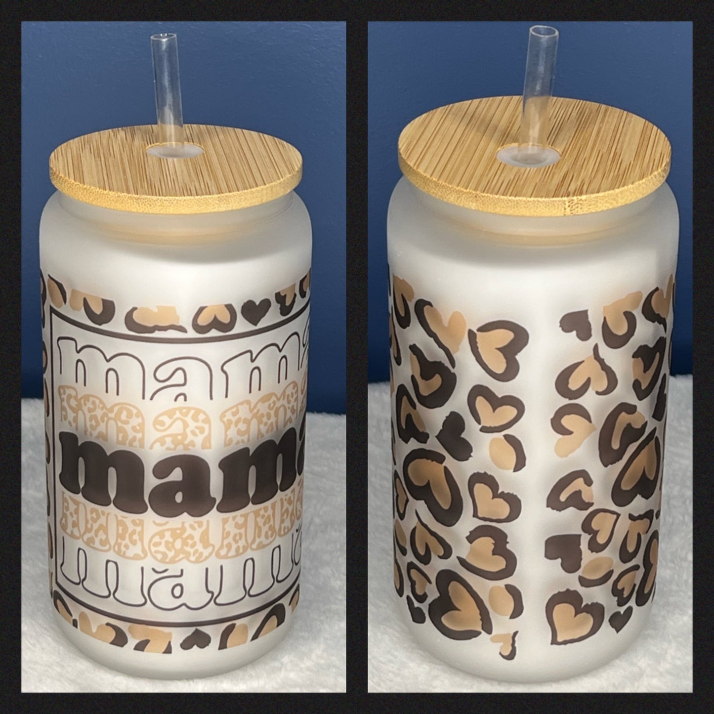 Mama Leopard Hearts Jar