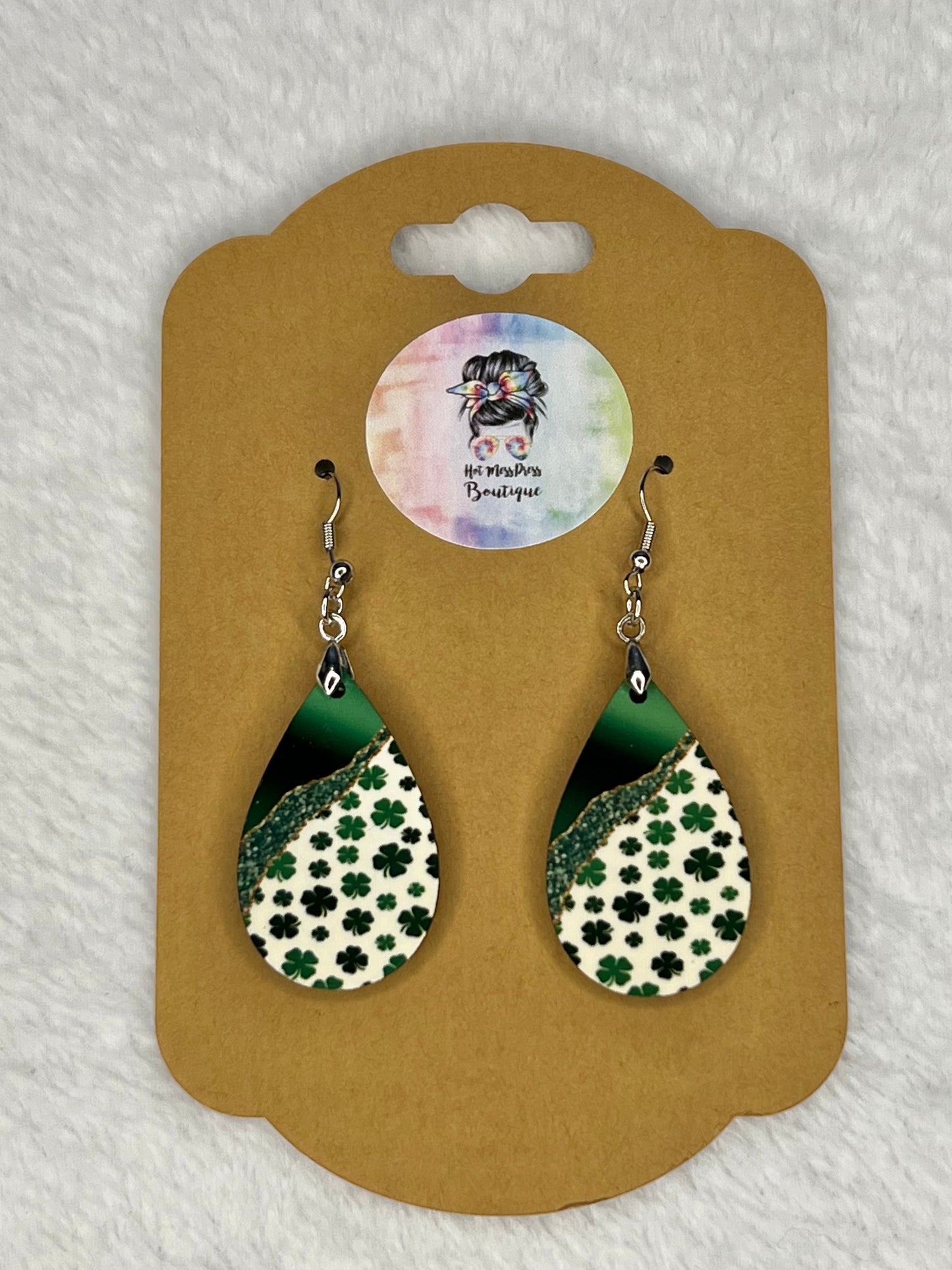 Shamrock Split earrings