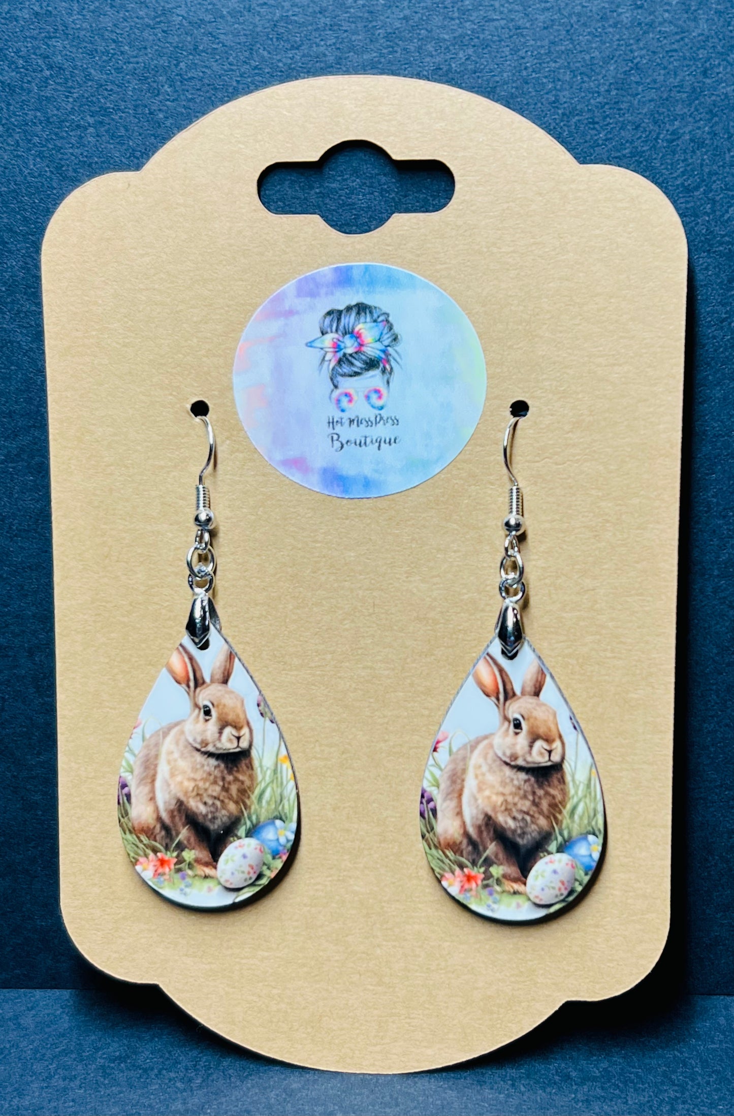 Brown Bunny Earrings