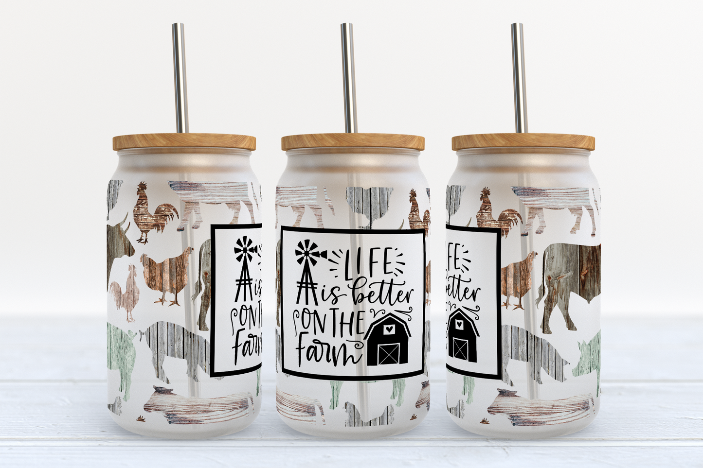 Life is better on the farm Jar