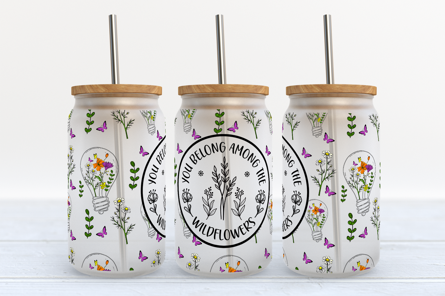 You Belong Among the Wildflowers Jar