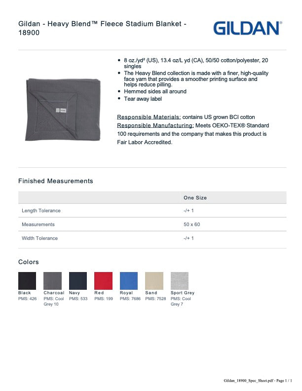 SLTP26- Stadium Blanket
