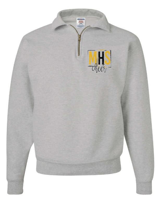 MHS CHEER - Unisex 1/4 Zip - Design A (Adult ONLY)