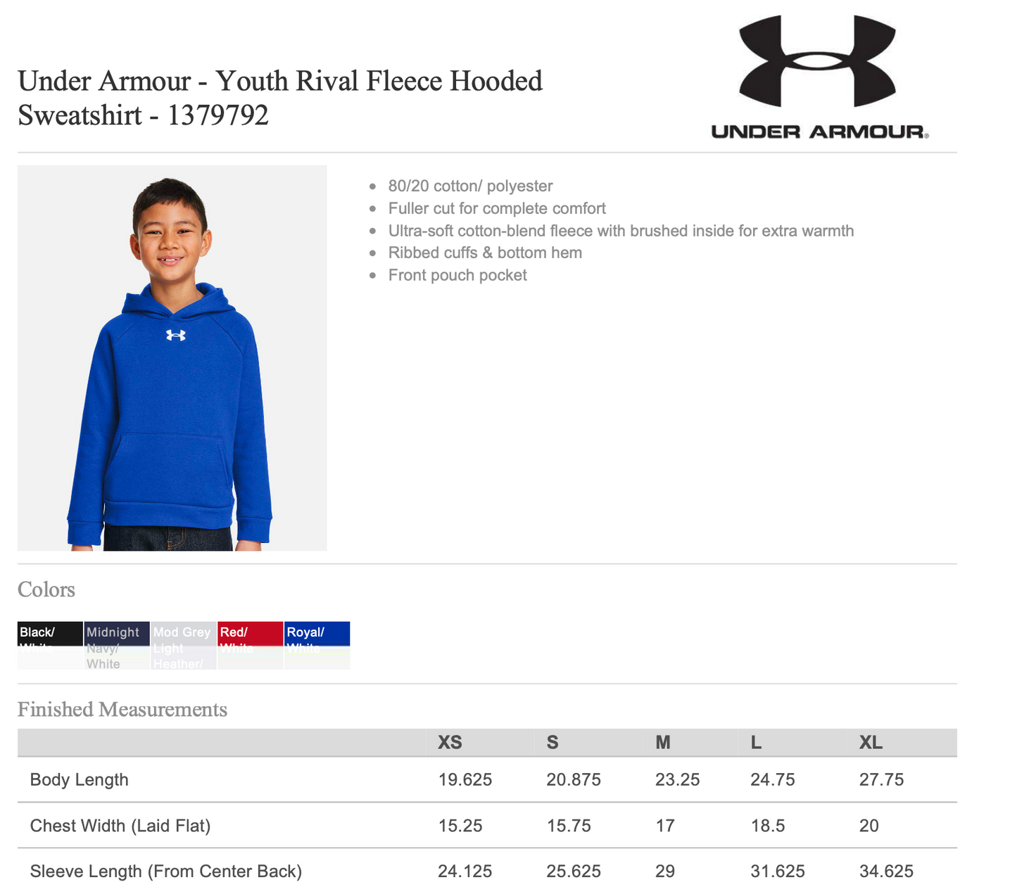 SLG CHEER 25 -  UNDER ARMOUR Hoodie